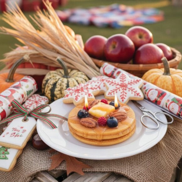 Cafe Delights Pumpkin Spice Pancake Scented Soy Wax Candle - Picture 10 of 11